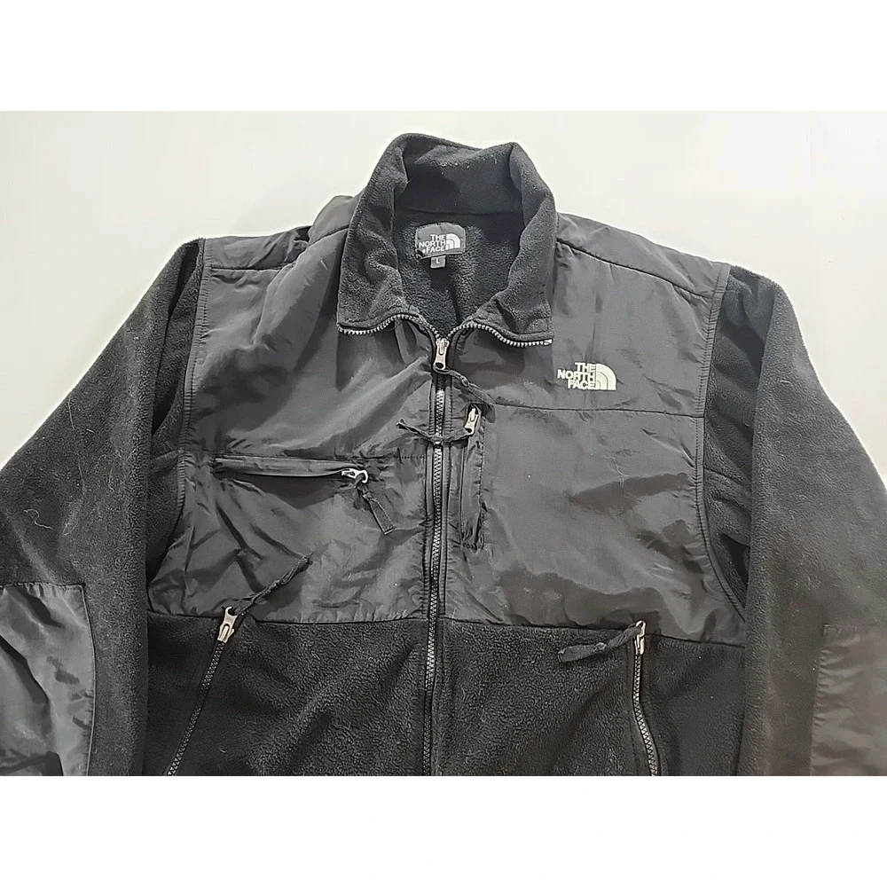 VTG The North Face Mens L Black Retro Denali Fleece Jacket‎ Full Zip Outdoors